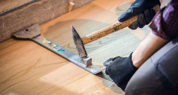 Professional hardwood flooring installation